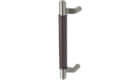 Rockwood 1" dia Round Offset Upholstery Leather Pulls - Round Ends