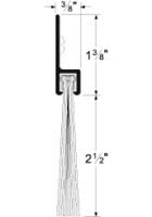 Pemko Brush Seal/180 Degree Aluminum Retainer