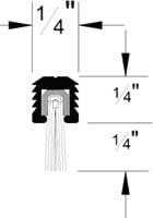 Pemko Brush Seal/Mortise Retainer