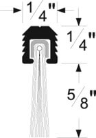 Pemko Brush Seal/Mortise Retainer