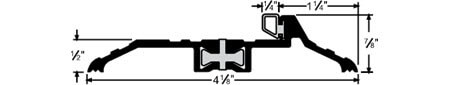 Pemko Latching Panic Exit Saddles - Thermal Barrier