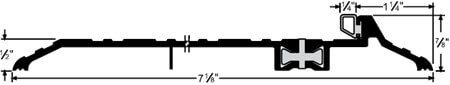 Pemko Latching Panic Exit Saddles - Thermal Barrier