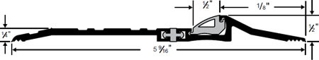 Pemko Latching Panic Exit Saddles - Thermal Barrier