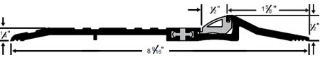 Pemko Latching Panic Exit Saddles - Thermal Barrier