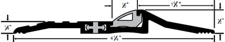 Pemko Latching Panic Exit Saddles - Thermal Barrier