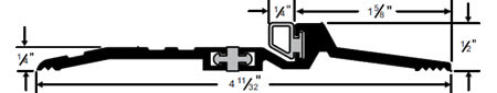 Pemko Latching Panic Exit Saddles - Thermal Barrier