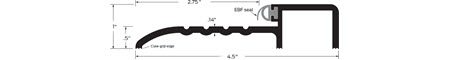 Zero Rabbeted Threshold - Neoprene Stop