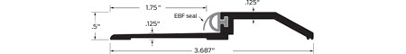 Zero Rabbeted Threshold - Neoprene Stop