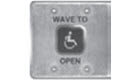 LCN Touchless Actuator, Double Gang - Text & Wheelchair Icon