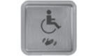LCN Touchless Actuator, Square, Text & Wheelchair Icon, Proximity