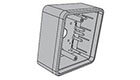 LCN Box Only, 4-3/4" Square, Surface Mount