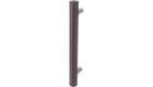 Rockwood 1/2" dia Round Full Wrapped Leather Small Pulls - Flat Ends