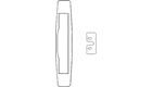 Von Duprin Glass Bead Shim Kit 1/4" For 33A Series Rim Device